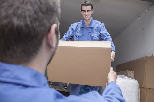 Careful wrapping and labelling of fragile items for a Northwood move