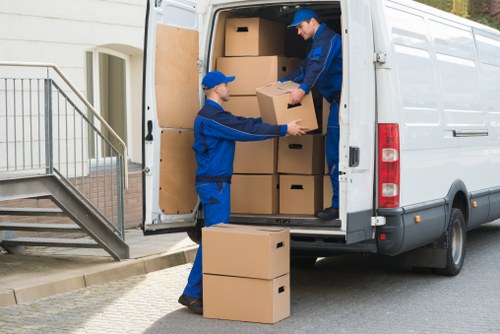 Office removal service handling business furniture in Northwood