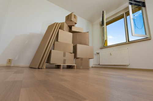 Careful loading of household items during a Northwood move