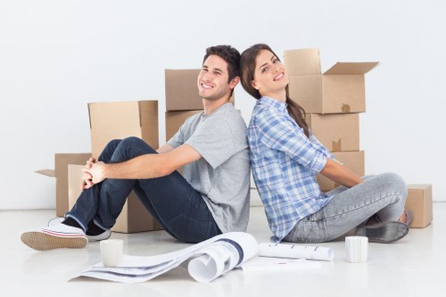 Northwood removals team preparing items for a local home move