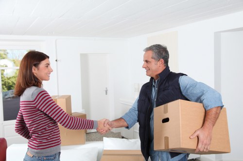 Careful loading of office items for a move within Northwood and nearby areas
