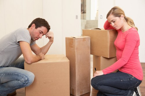 Removal van and packing materials used for a Northwood relocation
